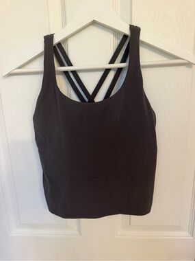 Heynuts Zeal Longline Sports Bra Tank Top small grey women active